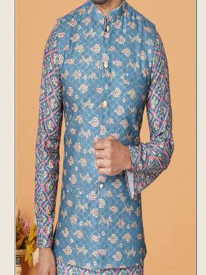 Kurta Pajama with Jacket Set 3