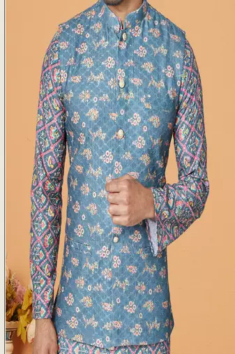 Kurta Pajama with Jacket Set