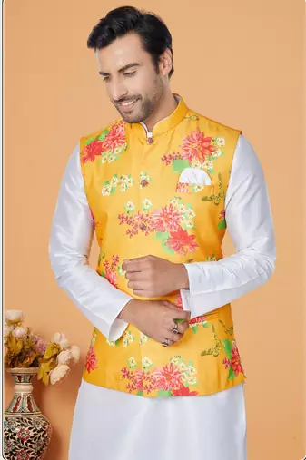 Kurta Pajama with Jacket Set
