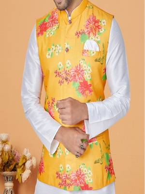 Kurta Pajama with Jacket Set 3