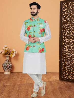 Kurta Pajama with Jacket Set 1