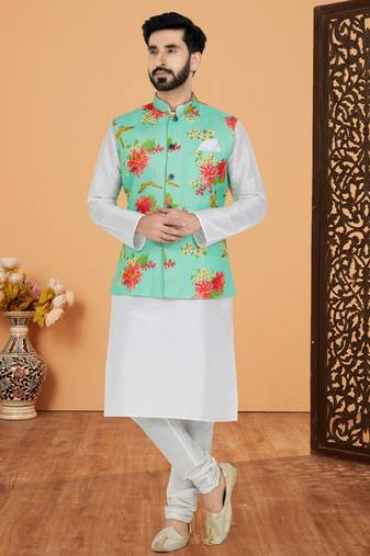 Kurta Pajama with Jacket Set