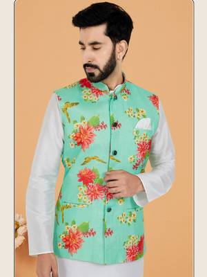 Kurta Pajama with Jacket Set 2
