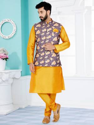 Kurta Pajama with Jacket Set 1