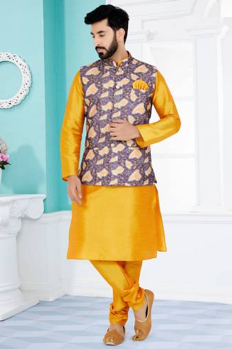 Kurta Pajama with Jacket Set