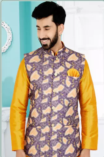 Kurta Pajama with Jacket Set