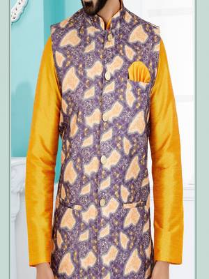 Kurta Pajama with Jacket Set 3