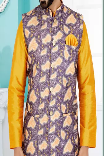 Kurta Pajama with Jacket Set