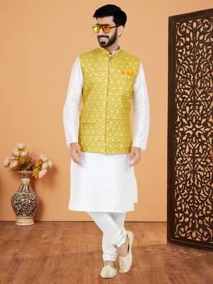 Kurta Pajama with Jacket Set 1