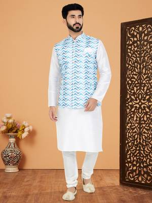Kurta Pajama with Jacket Set 1