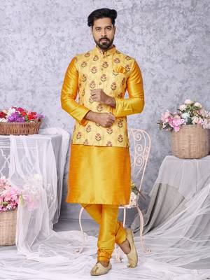 Kurta Pajama with Jacket Set 1