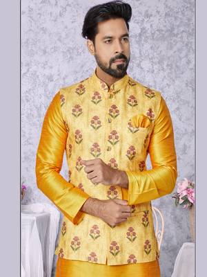 Kurta Pajama with Jacket Set 2