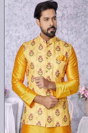 Kurta Pajama with Jacket Set