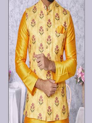 Kurta Pajama with Jacket Set 3
