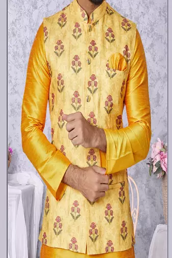 Kurta Pajama with Jacket Set