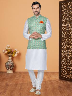 Kurta Pajama with Jacket Set 1