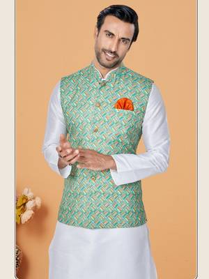Kurta Pajama with Jacket Set 2