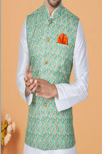 Kurta Pajama with Jacket Set
