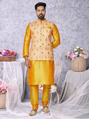 Kurta Pajama with Jacket Set 1