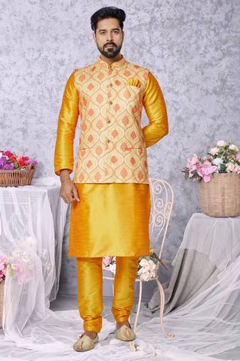 Kurta Pajama with Jacket Set
