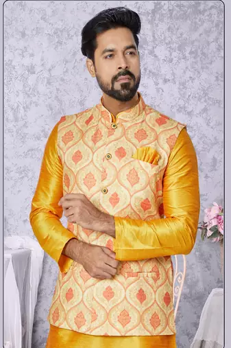 Kurta Pajama with Jacket Set