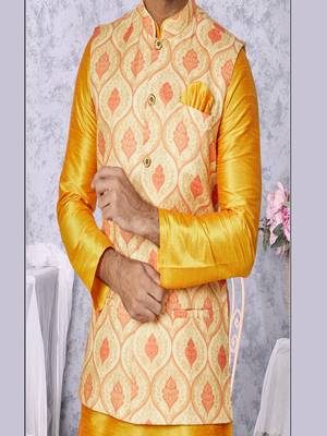 Kurta Pajama with Jacket Set 3