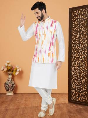 Kurta Pajama with Jacket Set 1