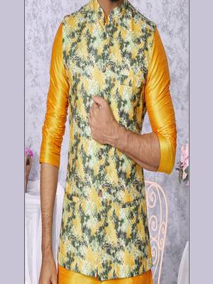 Kurta Pajama with Jacket Set 3