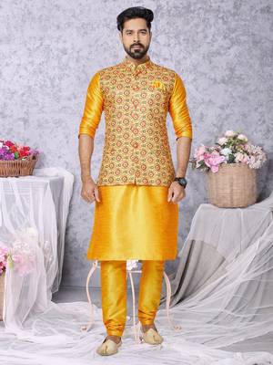 Kurta Pajama with Jacket Set 1