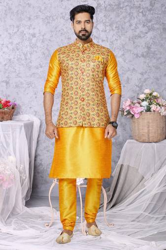 Kurta Pajama with Jacket Set