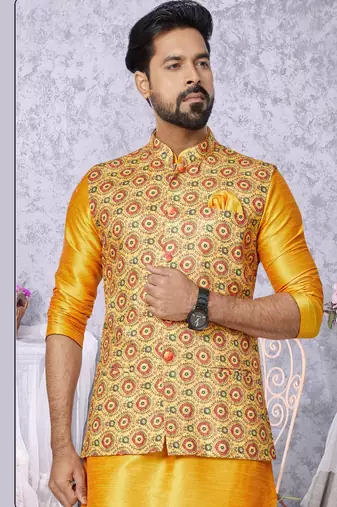 Kurta Pajama with Jacket Set