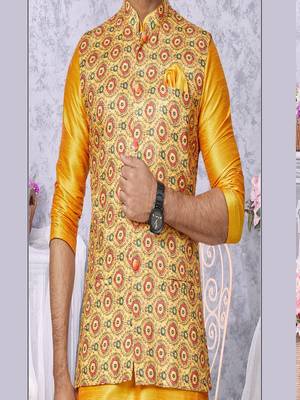 Kurta Pajama with Jacket Set 3