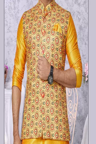 Kurta Pajama with Jacket Set