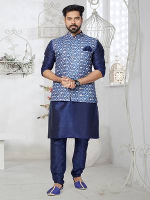 Kurta Pajama with Jacket Set 1
