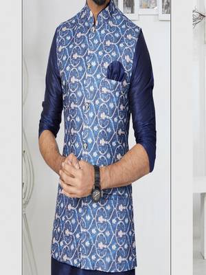 Kurta Pajama with Jacket Set 3