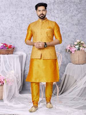 Kurta Pajama with Jacket Set 1