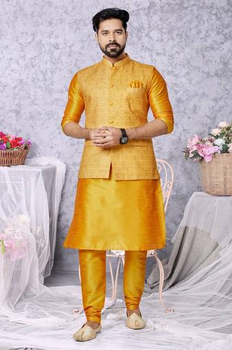 Kurta Pajama with Jacket Set