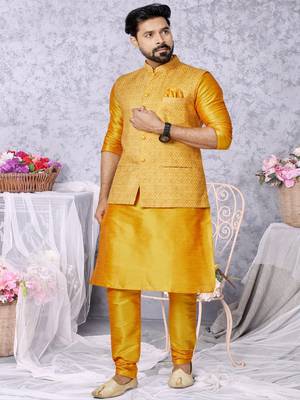 Kurta Pajama with Jacket Set 2