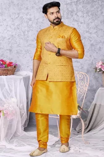 Kurta Pajama with Jacket Set
