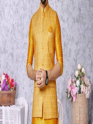 Kurta Pajama with Jacket Set 3