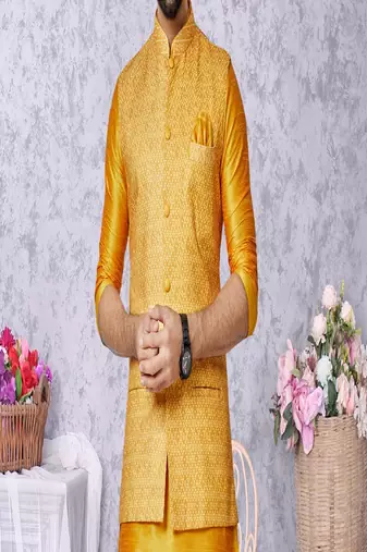 Kurta Pajama with Jacket Set