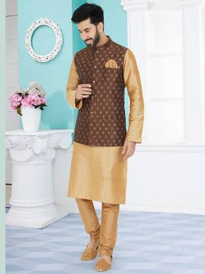 Kurta Pajama with Jacket Set 1