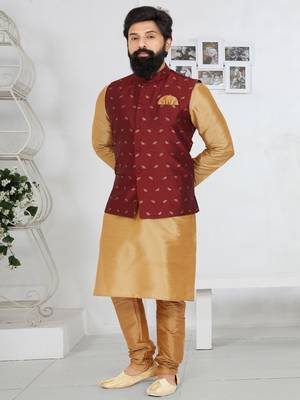 Kurta Pajama with Jacket Set 1