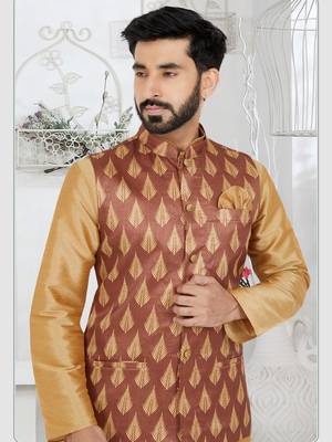 Kurta Pajama with Jacket Set 2