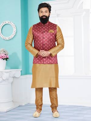 Kurta Pajama with Jacket Set 1