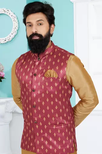 Kurta Pajama with Jacket Set