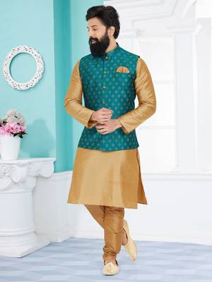 Kurta Pajama with Jacket Set 1