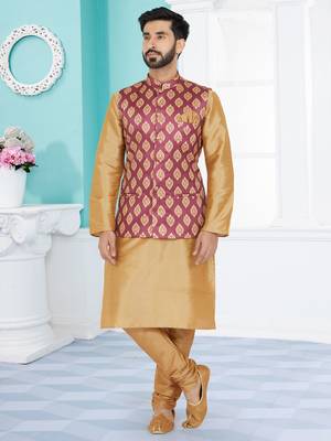 Kurta Pajama with Jacket Set 1