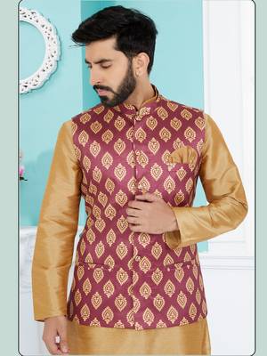 Kurta Pajama with Jacket Set 2