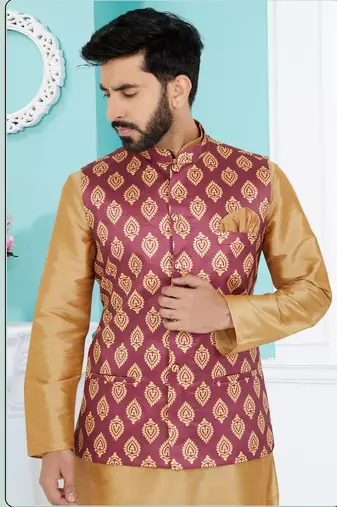 Kurta Pajama with Jacket Set